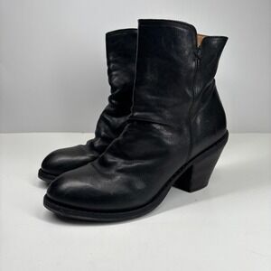 Fiorentini+Baker Eternity Elf Women's US 10/40 Black Leather Ankle Boot Side Zip